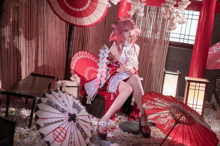 Natsuko_夏夏子《八重神子》主题写真：91张全套美图