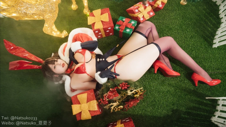 Natsuko_夏夏子《圣诞魔太郎》主题写真：40张全套美图，含1个视频