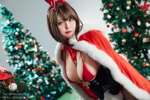 Natsuko_夏夏子《圣诞魔太郎》主题写真：40张全套美图，含1个视频
