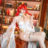 Natsuko_夏夏子《崩坏：星穹铁道 姬子礼服》主题写真：77张全套美图