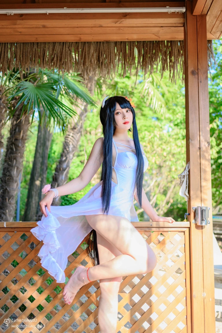 Natsuko_夏夏子《碧蓝航线 比叡泳装》主题写真：55张全套美图