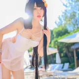 Natsuko_夏夏子《碧蓝航线 比叡泳装》主题写真：55张全套美图