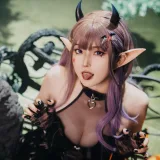 Natsuko_夏夏子《万圣小魔女》主题写真：52张全套美图，含1个视频