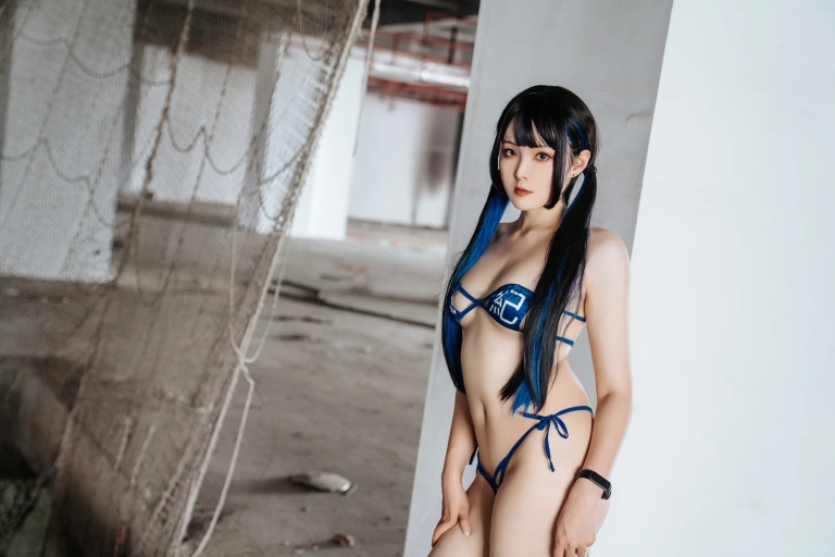 Natsuko_夏夏子《废墟风纪委员》主题写真：45张全套美图