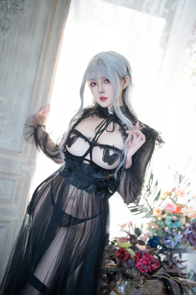Natsuko_夏夏子《黑蝴蝶》主题写真：62张全套美图，含1个视频