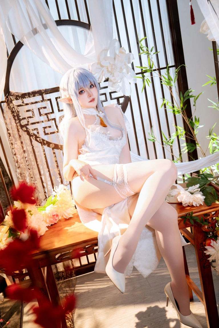 Natsuko_夏夏子《碧蓝航线 阿尔比恩旗袍》主题写真：52张全套美图