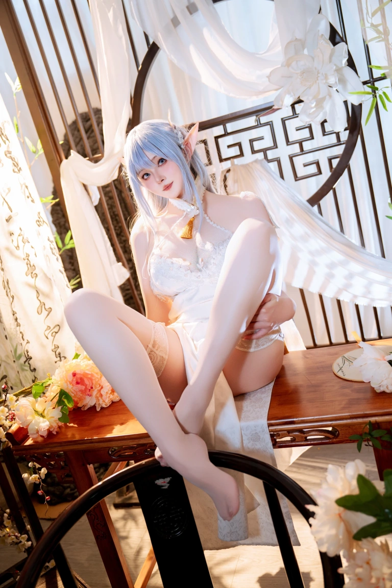 Natsuko_夏夏子《碧蓝航线 阿尔比恩旗袍》主题写真：52张全套美图
