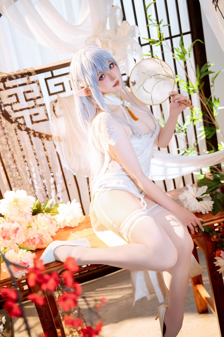 Natsuko_夏夏子《碧蓝航线 阿尔比恩旗袍》主题写真：52张全套美图