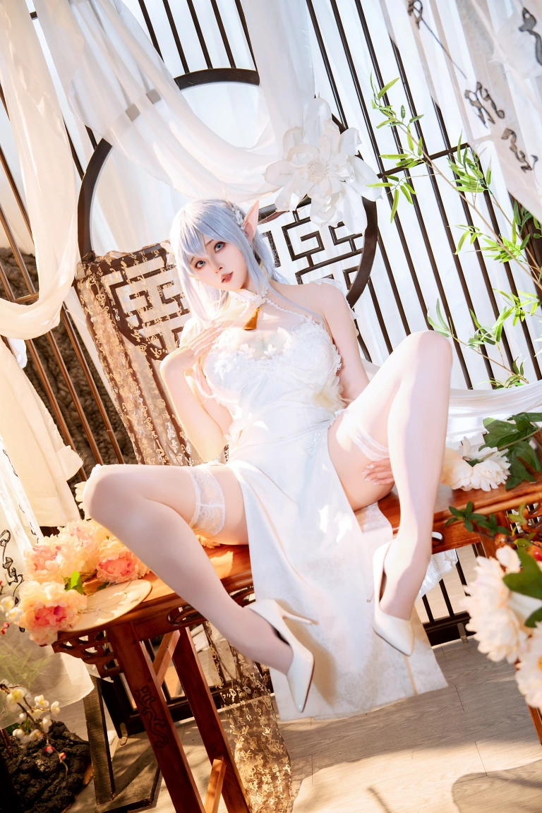 Natsuko_夏夏子《碧蓝航线 阿尔比恩旗袍》主题写真：52张全套美图