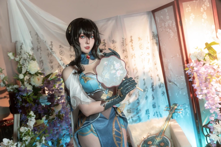 Natsuko_夏夏子《崩坏·星穹铁道 阮梅》主题写真：76张全套美图