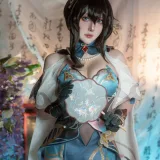 Natsuko_夏夏子《崩坏·星穹铁道 阮梅》主题写真：76张全套美图