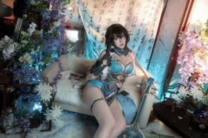 Natsuko_夏夏子《崩坏·星穹铁道 阮梅》主题写真：76张全套美图