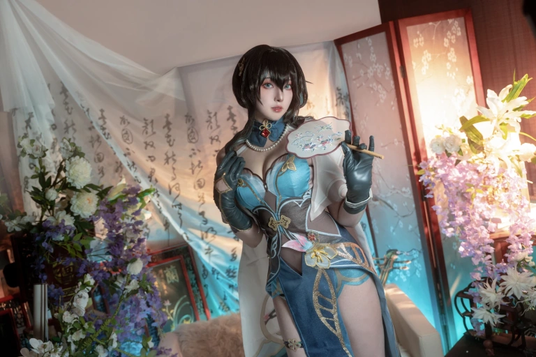 Natsuko_夏夏子《崩坏·星穹铁道 阮梅》主题写真：76张全套美图