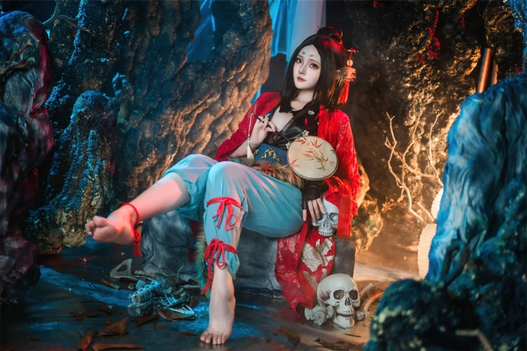 Natsuko_夏夏子《黑神话·悟空 萍萍》主题写真：76张全套美图