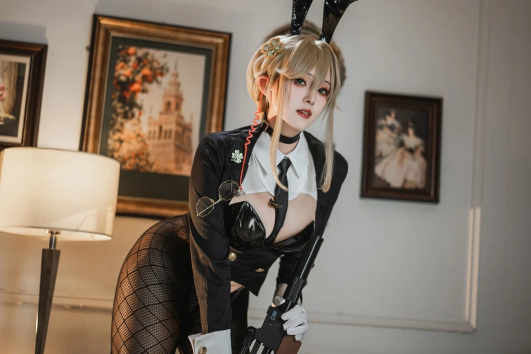 Natsuko_夏夏子《NIKKE 爱德·特工兔女郎》主题写真：86张全套美图，含4个视频