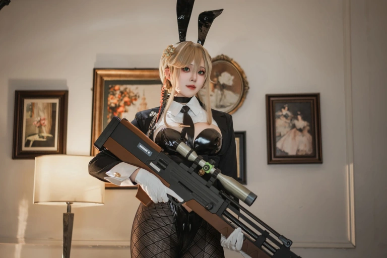 Natsuko_夏夏子《NIKKE 爱德·特工兔女郎》主题写真：86张全套美图，含4个视频