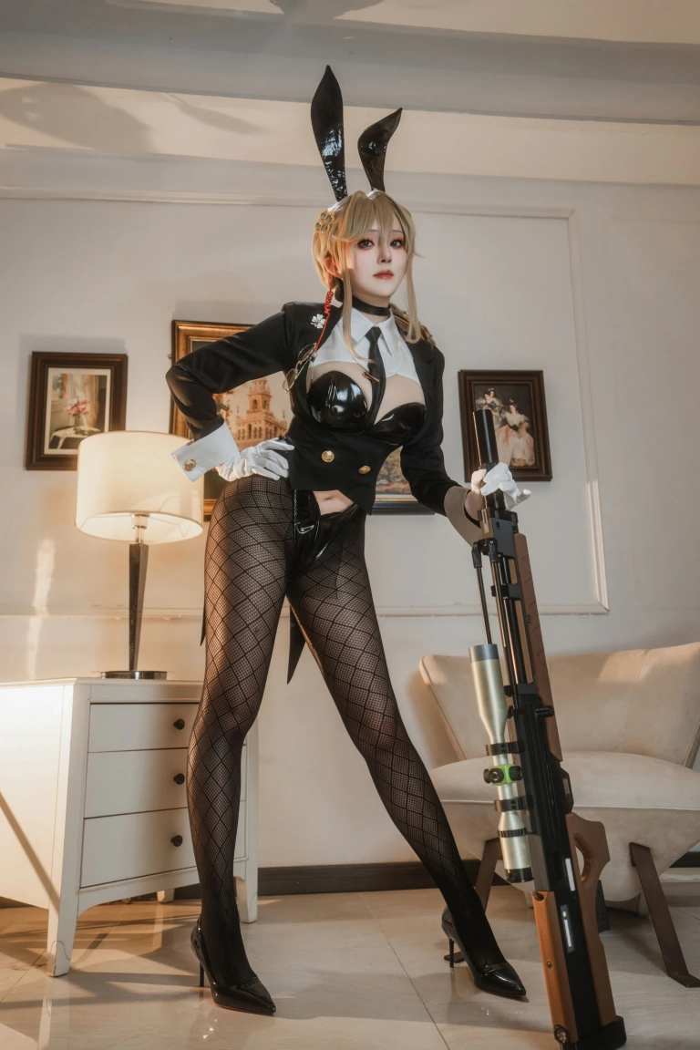 Natsuko_夏夏子《NIKKE 爱德·特工兔女郎》主题写真：86张全套美图，含4个视频