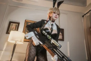 Natsuko_夏夏子《NIKKE 爱德·特工兔女郎》主题写真：86张全套美图，含4个视频