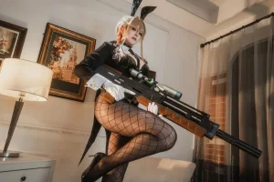 Natsuko_夏夏子《NIKKE 爱德·特工兔女郎》主题写真：86张全套美图，含4个视频