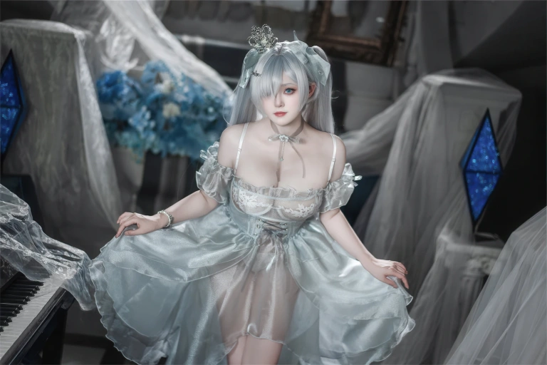 Natsuko_夏夏子《灰姑娘水晶公主Cinderella（NIKKE The Goddess of Victory）》主题写真：95张全套美图