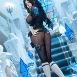 Natsuko_夏夏子《NIKKE 梅登·冰玫瑰》主题写真：71张全套美图