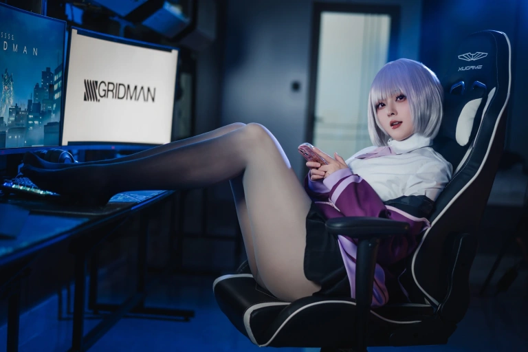 Natsuko_夏夏子《GRIDMAN 新条茜》主题写真：82张全套美图