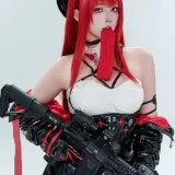 Natsuko_夏夏子《Nikke胜利女神 拉毗·小红帽》主题写真：77张全套美图