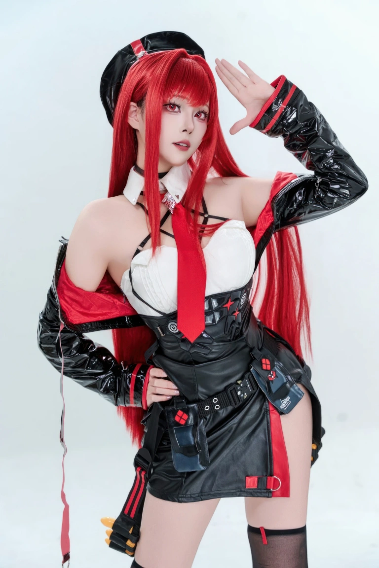 Natsuko_夏夏子《Nikke胜利女神 拉毗·小红帽》主题写真：77张全套美图