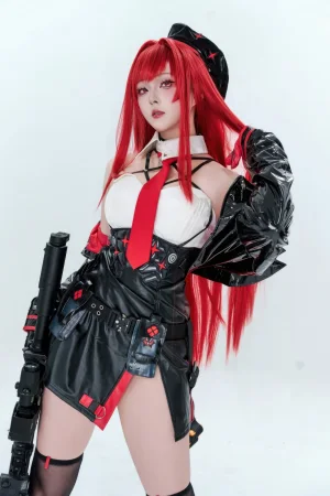 Natsuko_夏夏子《Nikke胜利女神 拉毗·小红帽》主题写真：77张全套美图