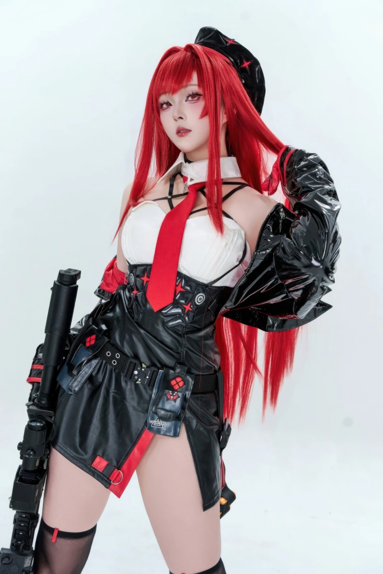 Natsuko_夏夏子《Nikke胜利女神 拉毗·小红帽》主题写真：77张全套美图