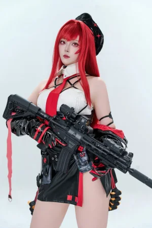 Natsuko_夏夏子《Nikke胜利女神 拉毗·小红帽》主题写真：77张全套美图