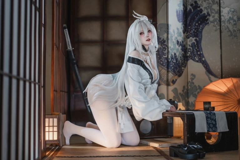 Natsuko_夏夏子《碧蓝航线 白凤和服》主题写真：87张全套美图