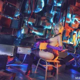 奈汐酱nice《朋克魅影 科幻》主题写真：11张全套美图
