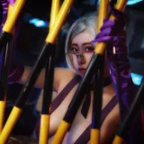 奈汐酱nice《朋克魅影 科幻》主题写真：11张全套美图