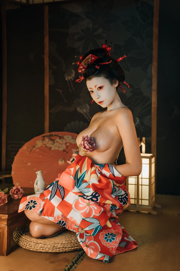 奈汐酱nice《艺妓回忆录》主题写真：40张全套美图