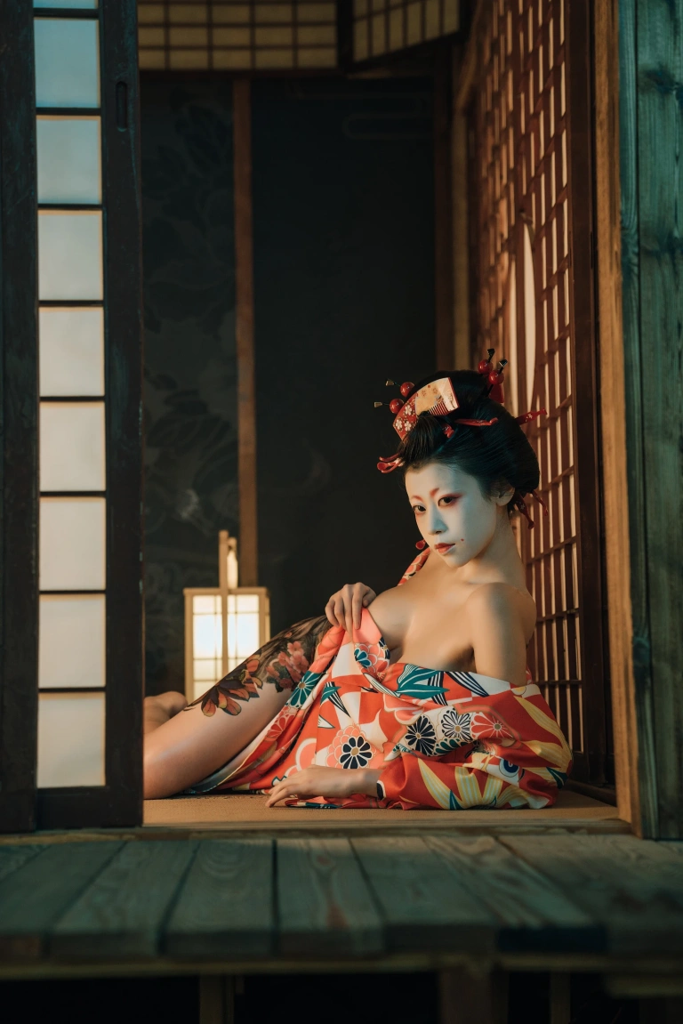 奈汐酱nice《艺妓回忆录》主题写真：40张全套美图