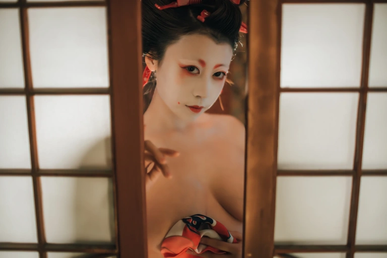 奈汐酱nice《艺妓回忆录》主题写真：40张全套美图