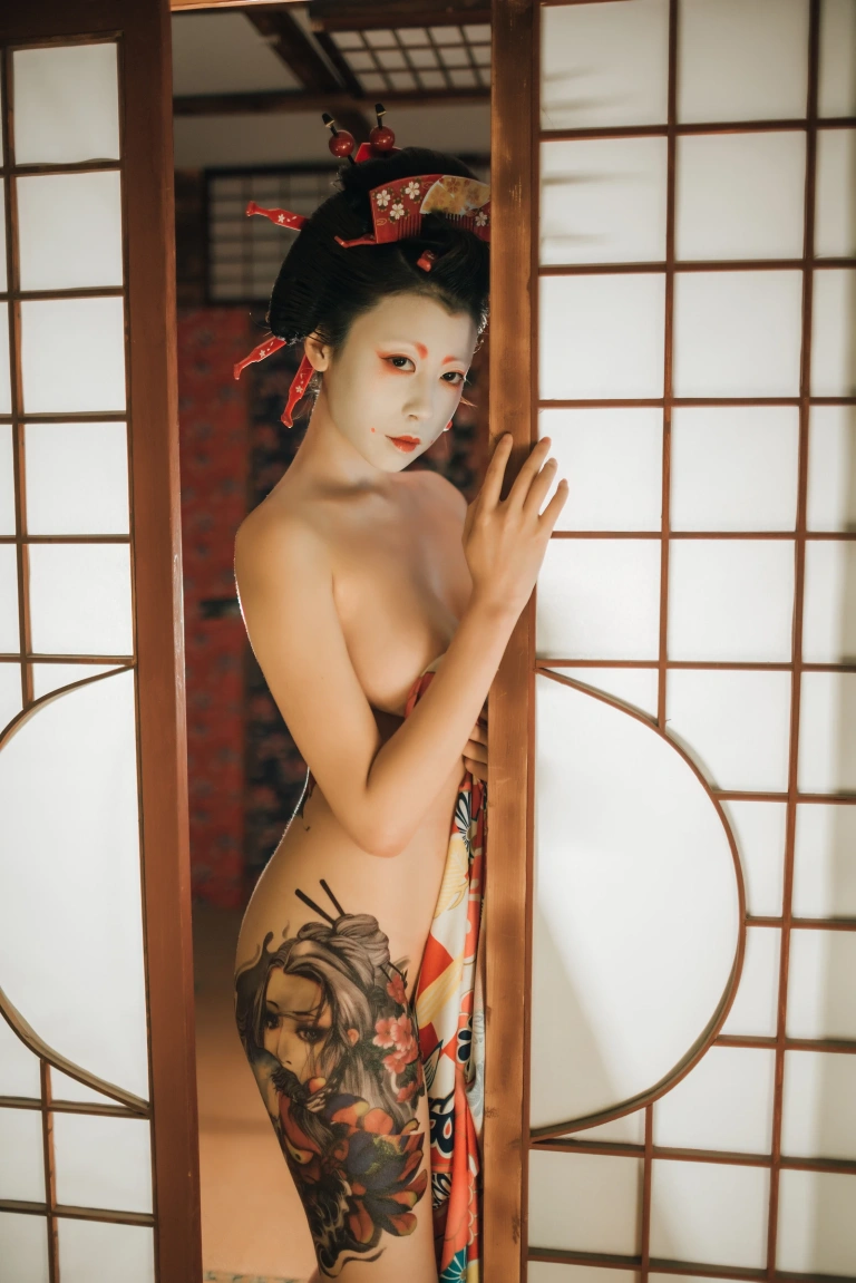 奈汐酱nice《艺妓回忆录》主题写真：40张全套美图