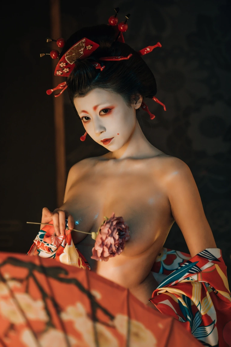 奈汐酱nice《艺妓回忆录》主题写真：40张全套美图