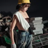 奈汐酱nice《咱们工人有力量》主题写真：35张全套美图
