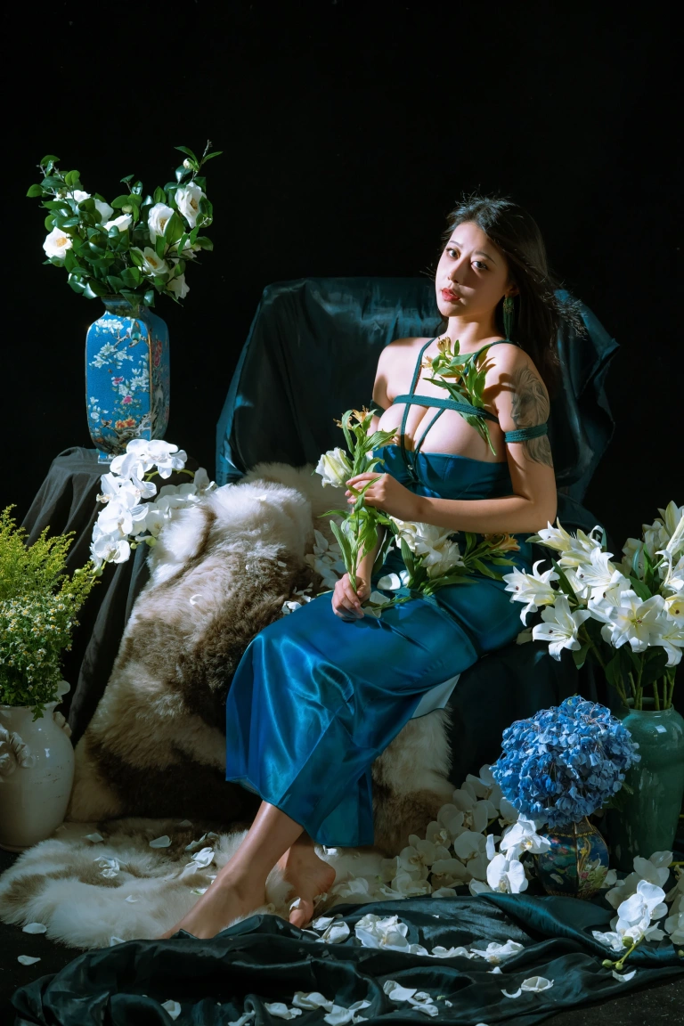 奈汐酱nice&云溪溪《潮汐+月》主题写真：38张全套美图