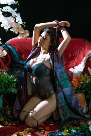 奈汐酱nice&云溪溪《潮汐+月》主题写真：38张全套美图