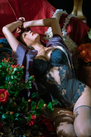 奈汐酱nice&云溪溪《潮汐+月》主题写真：38张全套美图