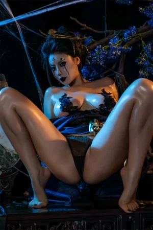 奈汐酱nice《蜘蛛精 四妹》主题写真：86张全套美图，含1个视频