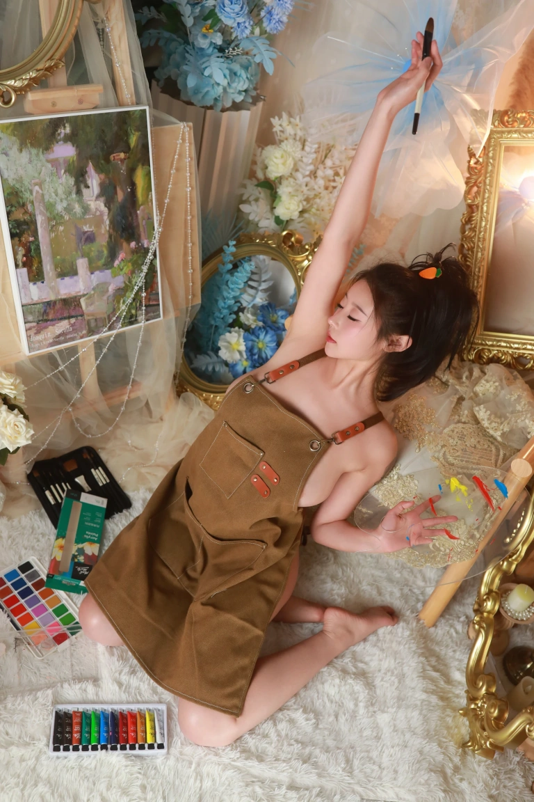 奈汐酱nice《画家》主题写真：62张全套美图，含1个视频