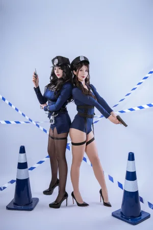 奈汐酱nice&奶桃《限制区》主题写真：73张全套美图