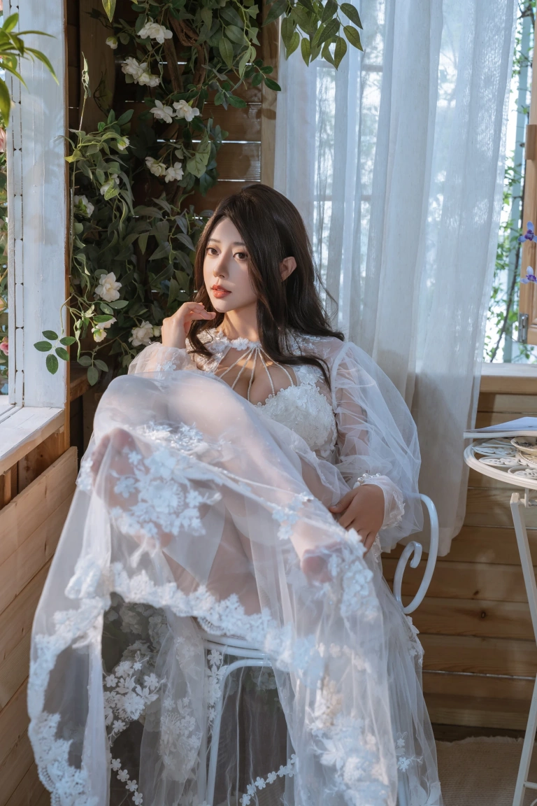 奈汐酱nice《下午茶》主题写真：80张全套美图