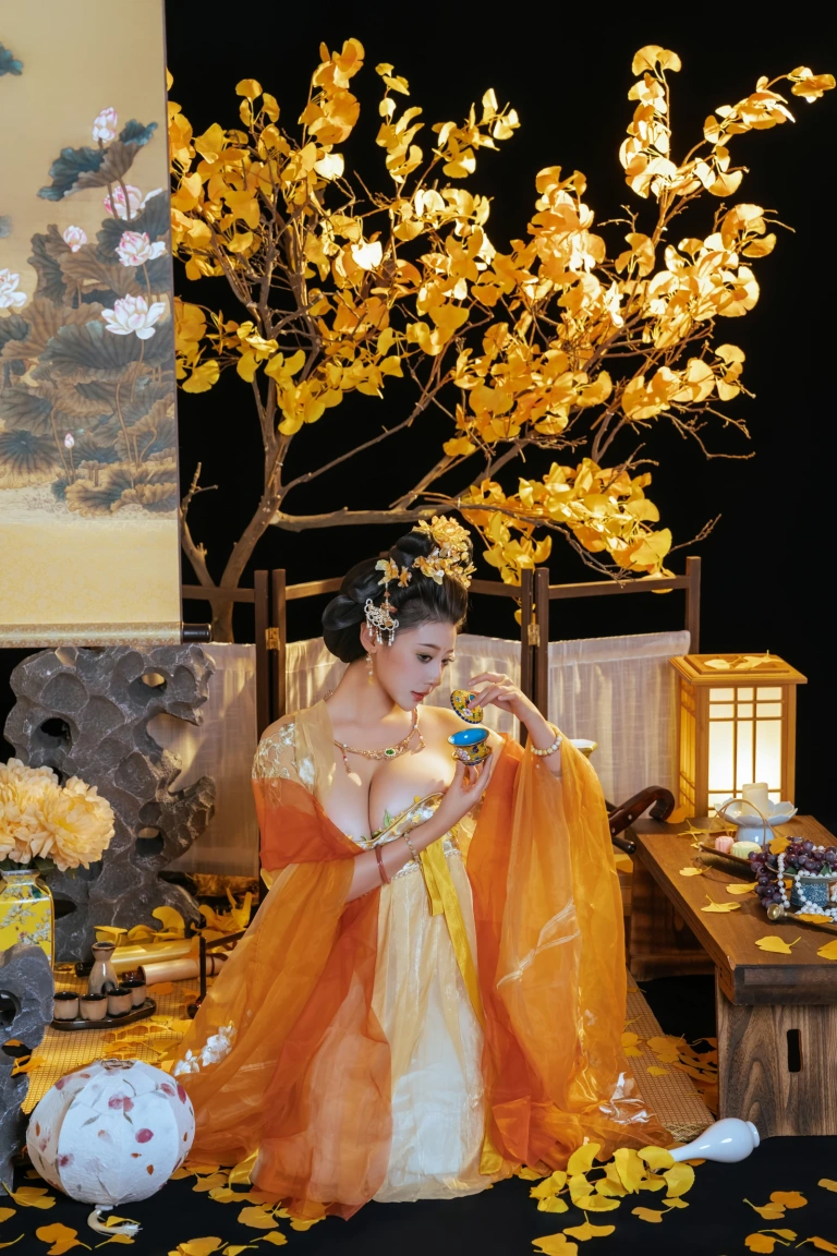 奈汐酱nice《金笺寄月》主题写真：90张全套美图