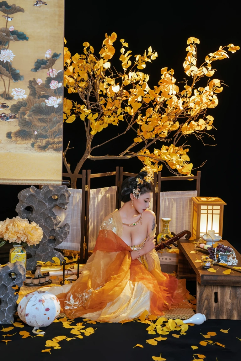 奈汐酱nice《金笺寄月》主题写真：90张全套美图
