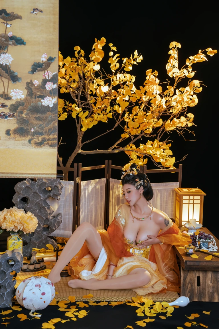 奈汐酱nice《金笺寄月》主题写真：90张全套美图